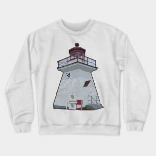 lighthouse bay of fundy New Brunswick Canada Crewneck Sweatshirt